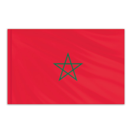 Morocco Indoor Nylon Flag 5'x8'